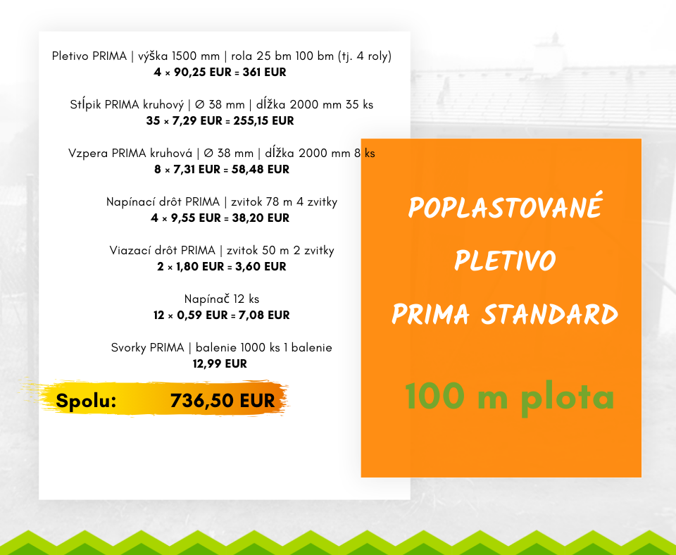 koľko to stojí prima standard