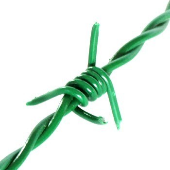 Drôt ostnatý poplastovaný 100 m v zelenej farbe RAL 6005