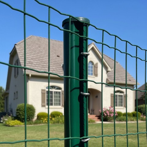 Plotový stĺpik CLIP 48/2700 mm ku zváraným sieťam v zelenej farbe