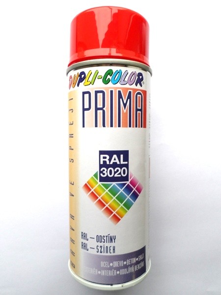 Univerzálny korekčný sprej PRIMA RAL 3020 - dopravná červená