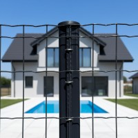 Plotový stĺpik CLIP 48/3000 mm RAL7016